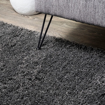 Groovy Solid Shag Area Rug